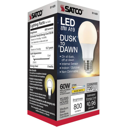 Lumos LED A19 Medium 8.00 watt 2700K Type A