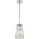 Chantilly 1 Light 8 inch Polished Nickel Pendant Ceiling Light, Essentials