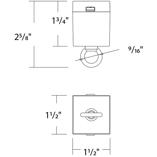 Ventrix Black Track Component Ceiling Light