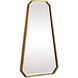 Ottone 36 X 22 inch Metallic Gold Leaf Wall Mirror