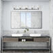 Catania 5 Light 42 inch Polished Chrome Vanity Wall Sconce Wall Light, Large