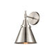 Caden LED 8 inch Satin Nickel Sconce Wall Light