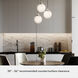 Hepburn 3 Light 12.75 inch Brushed Nickel Round Cluster Pendant Ceiling Light, Large
