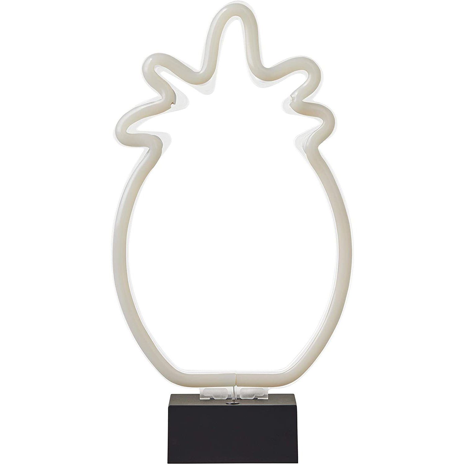 Pineapple 11.75 inch White LED Neon Lamp Portable Light