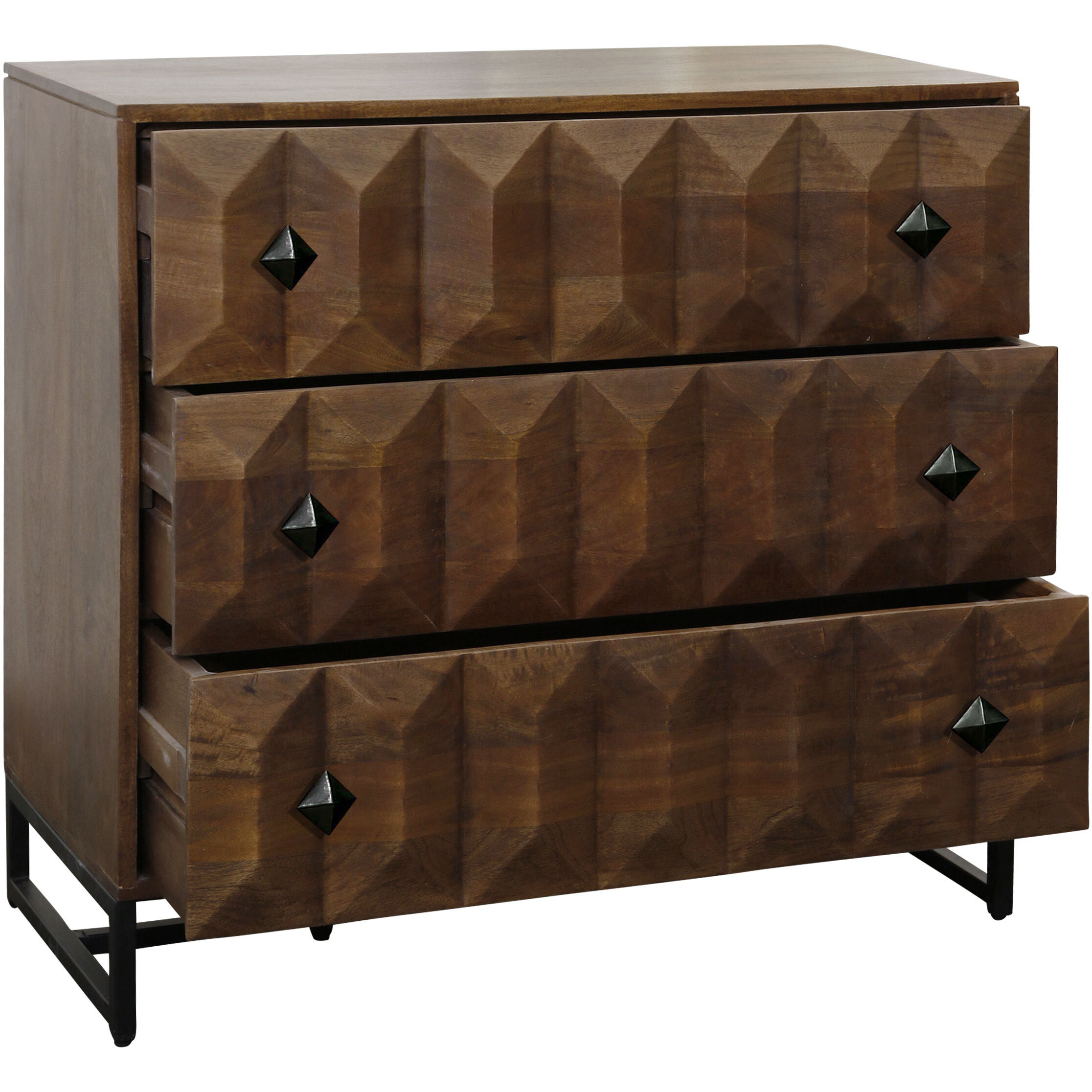 Pyramid Chestnut Brown and Black Chest