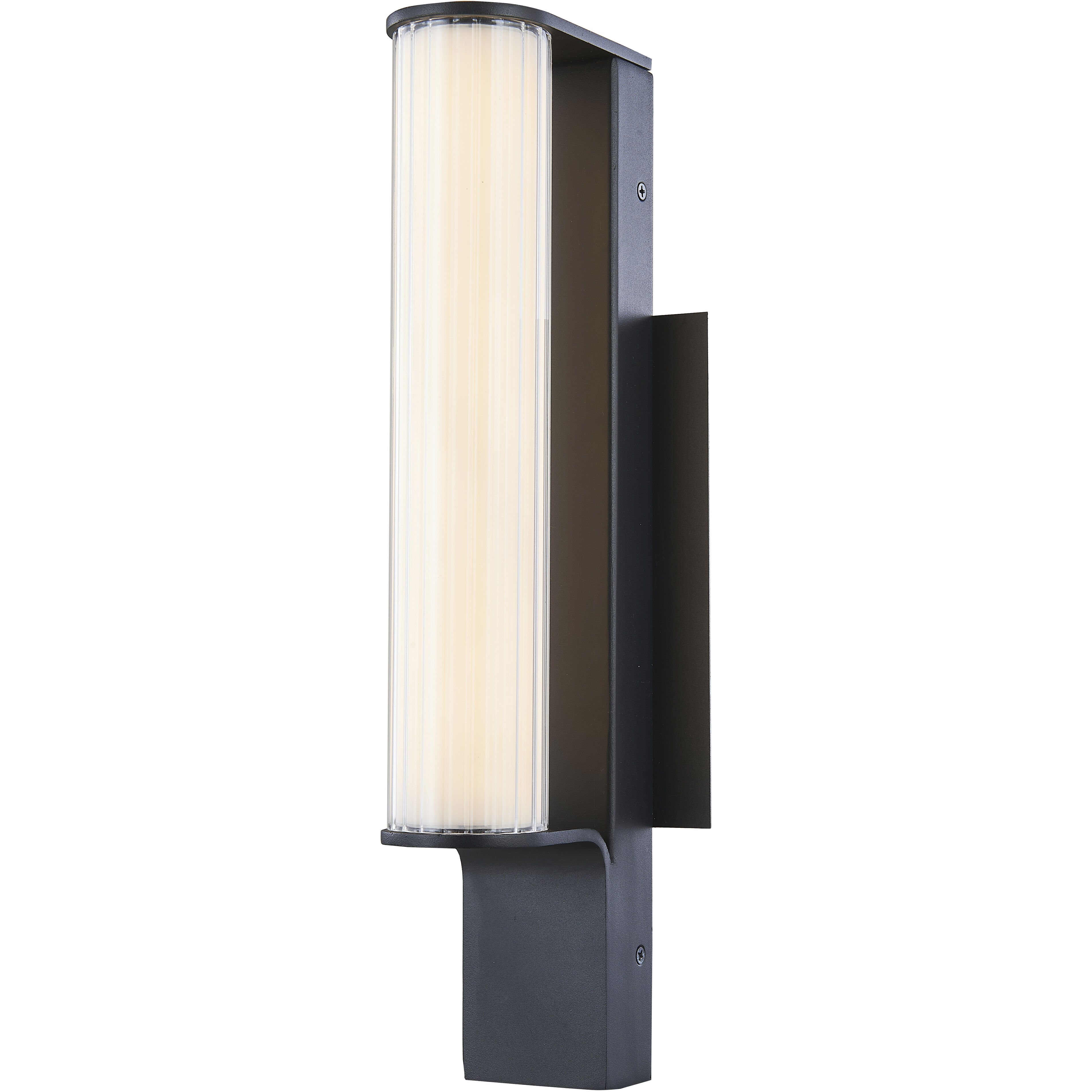Macie LED 16 inch Matte Black Outdoor Wall Light