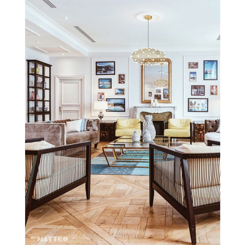 Coral LED 30 inch Gold Chandelier Ceiling Light