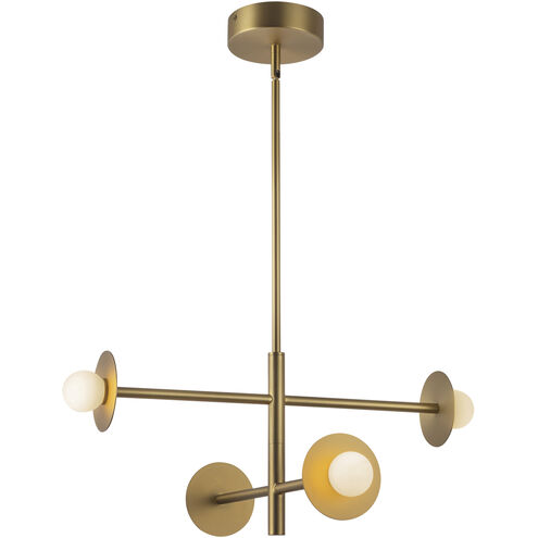 Elixir LED 22.13 inch Brushed Gold Chandelier Ceiling Light