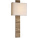 Anne-Marie Barton Fumar Tail Sconce Wall Light in Ridged Tombac