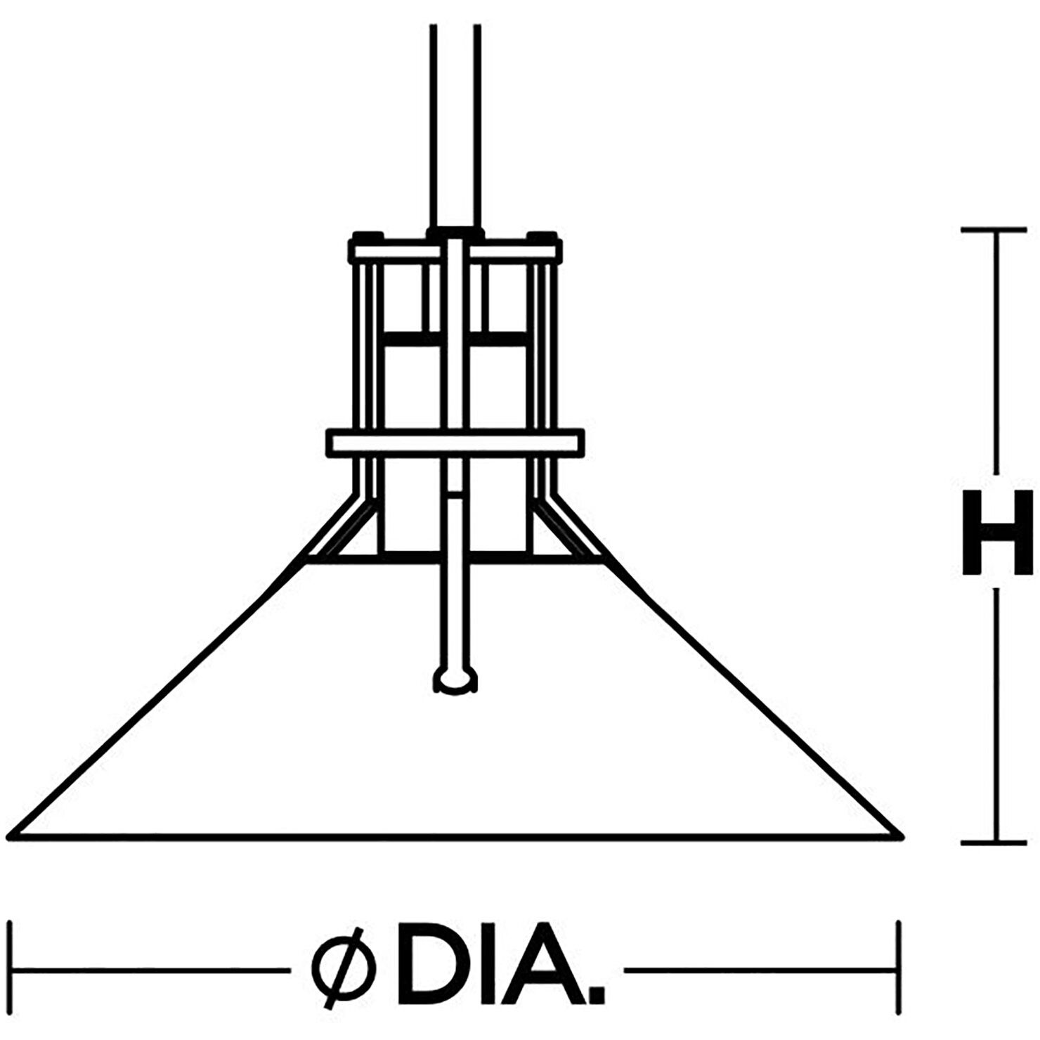 Gus 1 Light 10 inch Black Outdoor Pendant