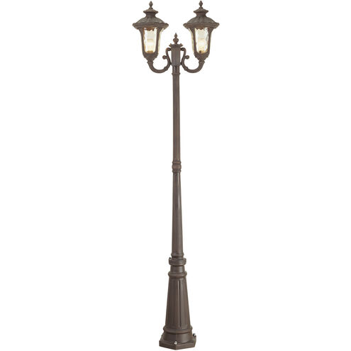 Oxford 2 Light 87 inch Imperial Bronze Outdoor 2 Head Post