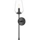 Dominique Wall Sconce Wall Light in Matte Black