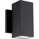 Kubular 2 Light 5 inch Matte Black Wall Sconce Wall Light