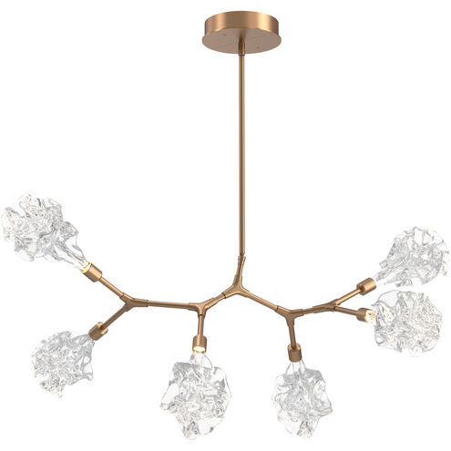Blossom LED 40.3 inch Novel Brass Linear Pendant Ceiling Light in 2700K LED, Modern Branch