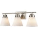 Vivica 3 Light 24 inch Brushed Nickel Vanity Light Wall Light