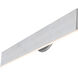 Prometheus 27 inch Brushed Aluminum Vanity Light Wall Light