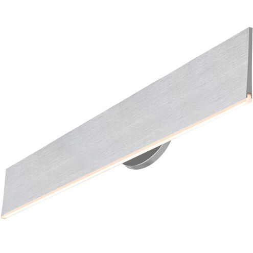 Prometheus 27 inch Brushed Aluminum Vanity Light Wall Light