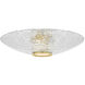 New Haven 1 Light 20.25 inch Aged Brass Flush Mount Ceiling Light