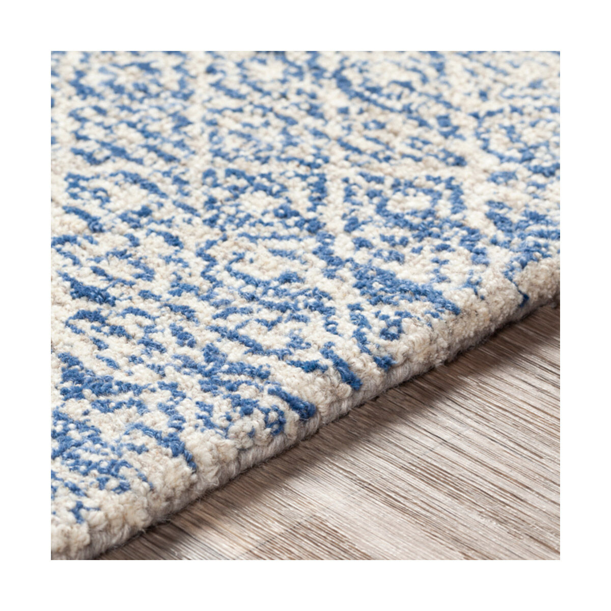 Maroc 90 X 60 inch Denim/Cream Rugs