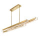 Valira LED 63 inch Brass Chandelier Ceiling Light