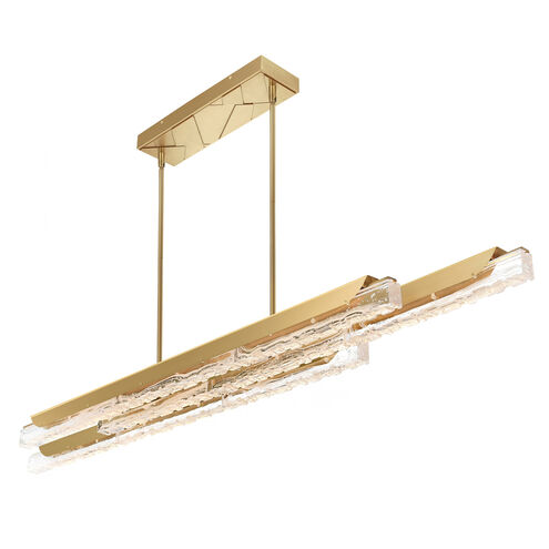 Valira LED 63 inch Brass Chandelier Ceiling Light