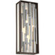 Bars LED 17 inch Bronze W/Silver Pocket Lantern, Outdoor