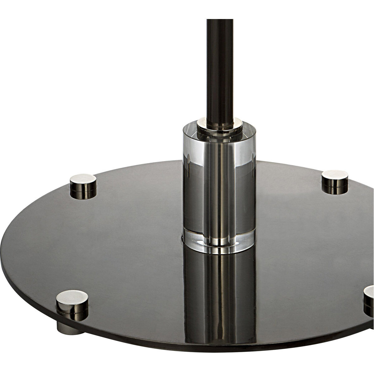 Aurelia 65 inch 150.00 watt Polished Nickel and Crystal Floor Lamp Portable Light