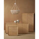 Margot 84 inch Light Oak/Beige Credenza