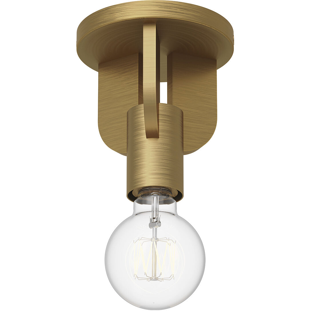 Alora Mood Claire 1 Light 4.25 inch Aged Gold Semi-Flush Mount Ceiling Light