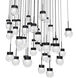 Double Bubble 41 Light 28 inch Black Multi-Light Pendant Ceiling Light