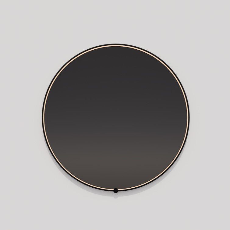 Avior 48 X 48 inch Black LED Lighted Mirror, Vanita by Oxygen