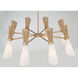 Vantrel 8 Light 36 inch Legacy Brass Chandelier Ceiling Light