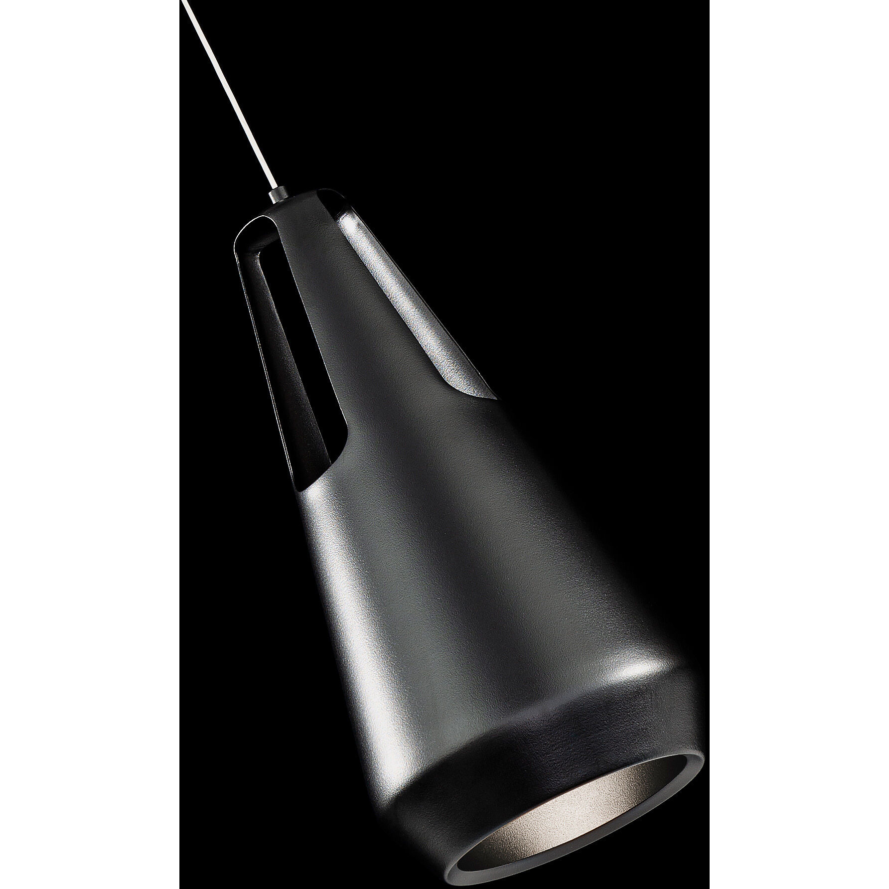 Ingot LED 19 inch Black Mini Pendant Ceiling Light