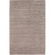 Pure 36 X 24 inch Gray and Brown Area Rug, Bamboo Silk and Cotton