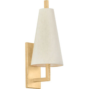 Tirana 1 Light 7 inch Vintage Gold Leaf Wall Sconce Wall Light