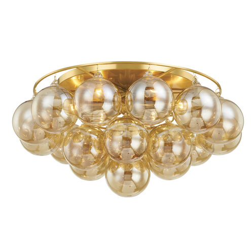 Mimi 6 Light 23 inch Aged Brass Flush Mount Ceiling Light