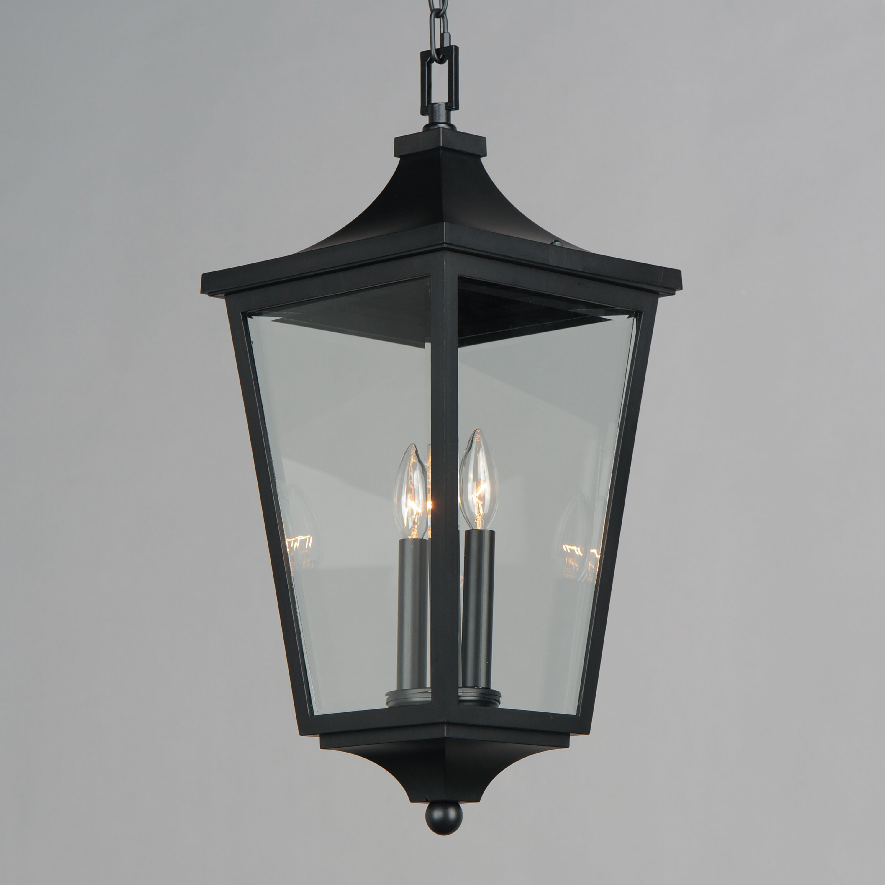 Sutton Place VX 2 Light 10 inch Black Outdoor Pendant