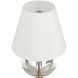Sashay 12.5 inch 3 watt Clear and Polished Antique Brass Table Lamp Portable Light