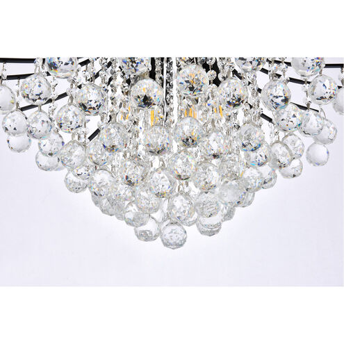 Toureg 11 Light 22 inch Black and Clear Chandelier Ceiling Light