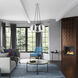 Piedmont 3 Light 22 inch Brushed Aluminum with Polished Chrome Accents Globe Pendant Ceiling Light