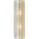 AERIN Claude LED 5.5 inch Hand-Rubbed Antique Brass Linear Sconce Wall Light in Clear Graniglia Glass