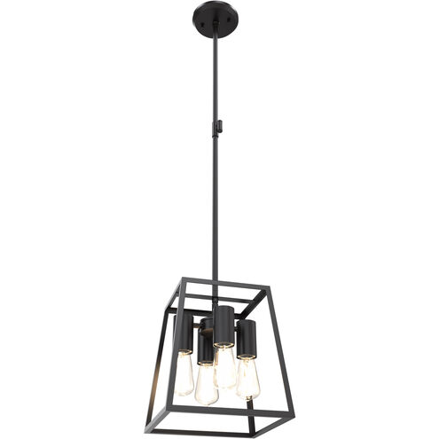 Cape Breton 4 Light 11 inch Mutiple Finishes and Ebony Pendant Ceiling Light in Multiple Finishes and Ebony