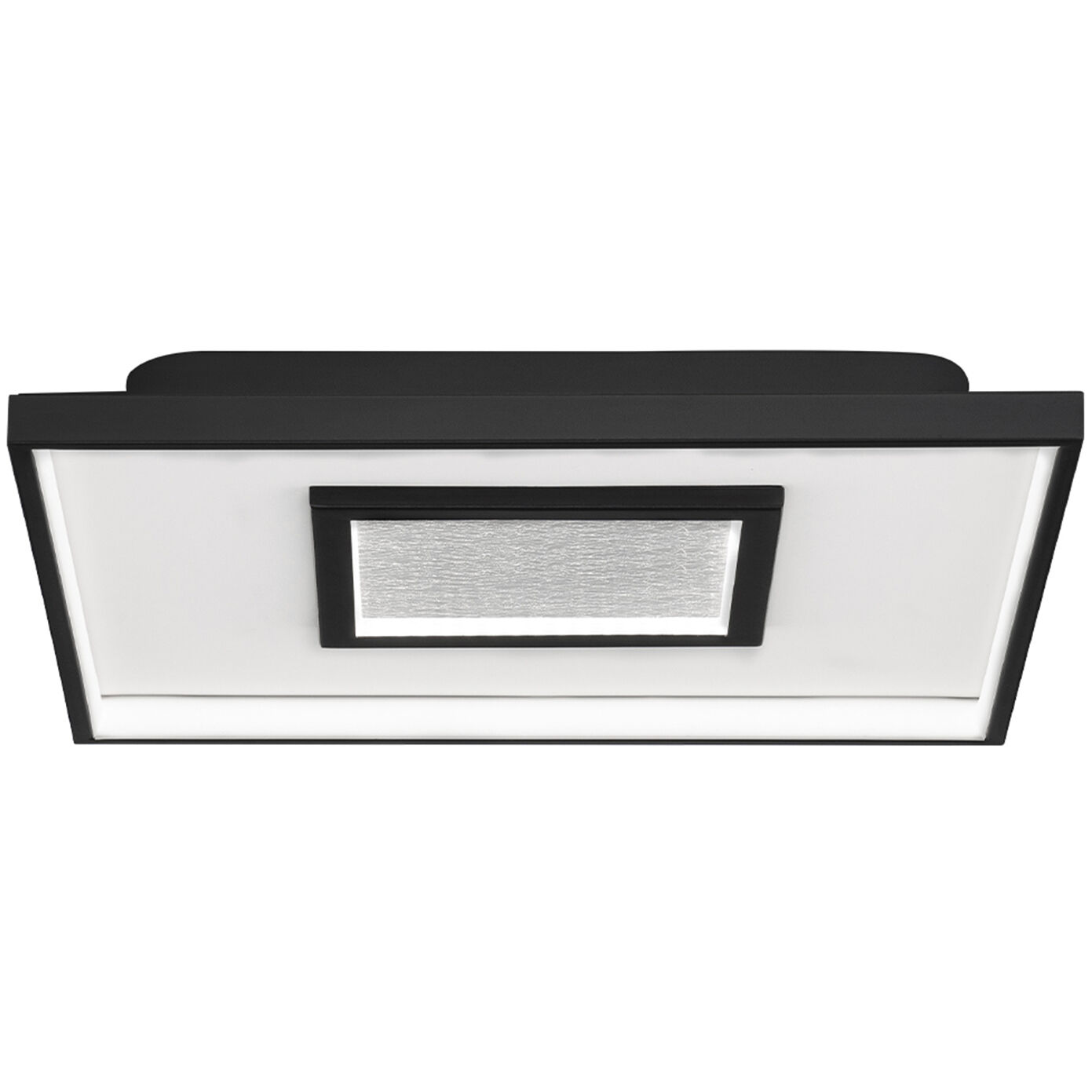 Pinpoint LED 16.38 inch Black Flush Mount Ceiling Light in 3000K, dweLED