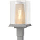 Polaris 1 Light 18 inch Coastal Burnished Steel and Coastal Silver Outdoor Post Light