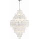 Addis 20 Light 31.5 inch Polished Chrome Chandelier Ceiling Light in Clear