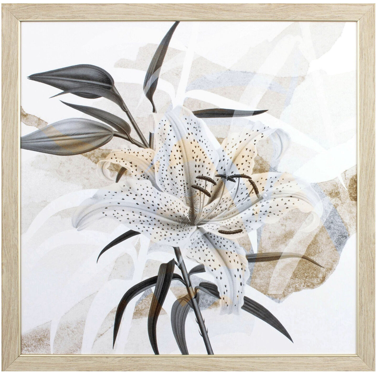 Graceful Garden Neutral and Brown Framed Art, Propac
