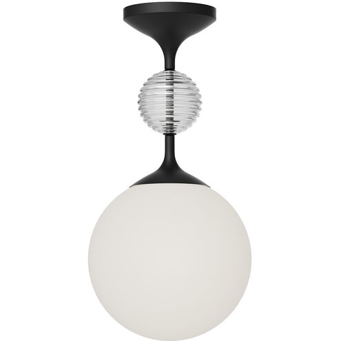 Alora Mood Celia 1 Light 7.88 inch Matte Black Semi Flush Mount Ceiling Light