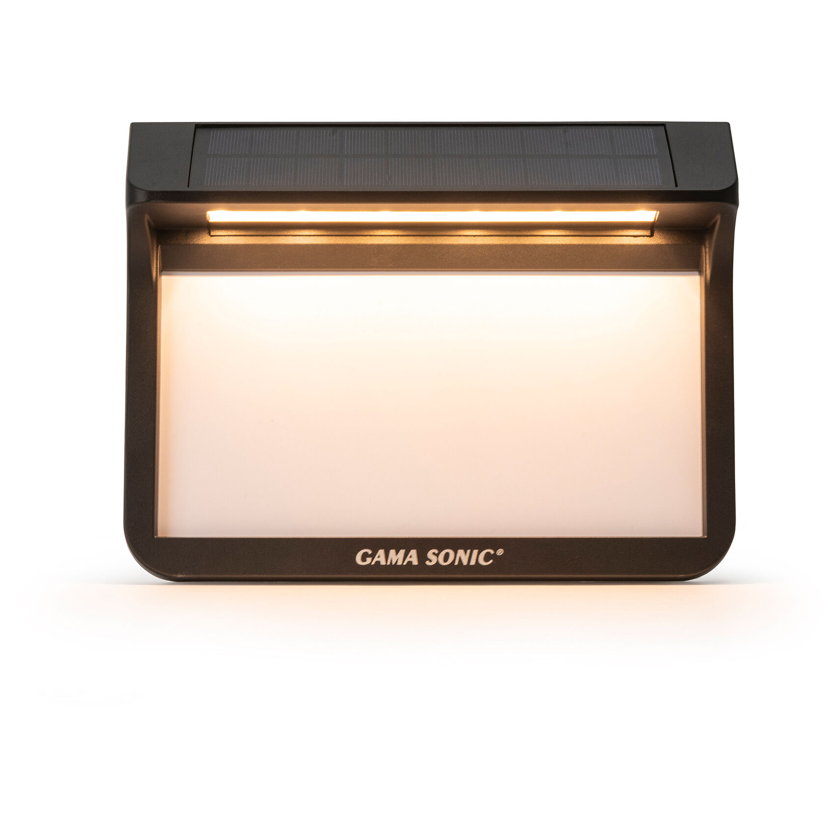 Christopher 8 inch Black Solar Address Wall Plague Light 