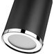 Arlo 1 Light 5.25 inch Matte Black and Chrome Flush Mount Ceiling Light