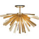 Confluence 6 Light 20 inch Piastra Gold Flush Mount Ceiling Light